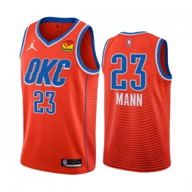 Maillot NBA Oklahoma City Thunder Tre Mann 23 Jordan 2022-23 Statement Edition Orange Swingman - Homme